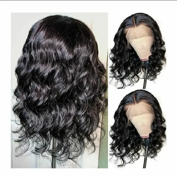 Short Bob Natural Wave Lace Front Wig